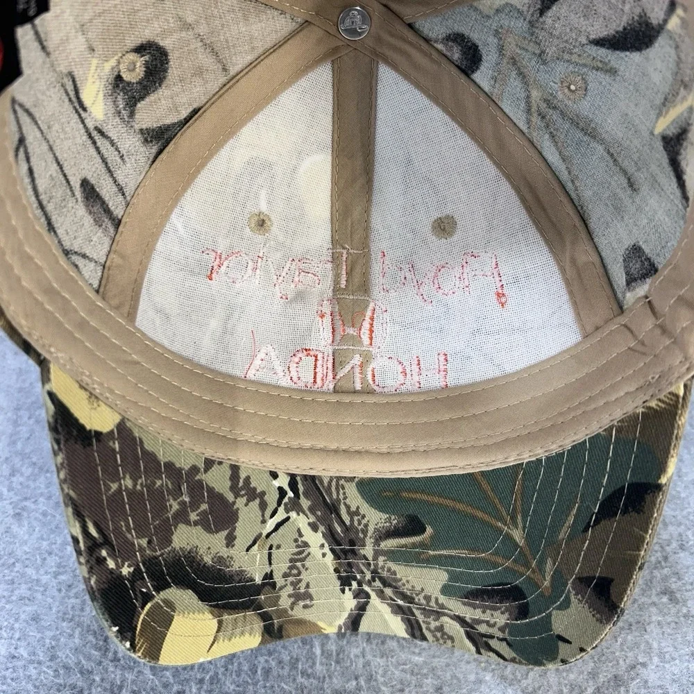 Honda Floyd Traylor Camo Hat Cap OTTO Orange Embroidered Strapback